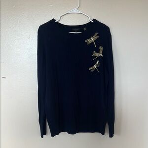 Ted Baker Gold and Blue Long Sleeve Hoodie